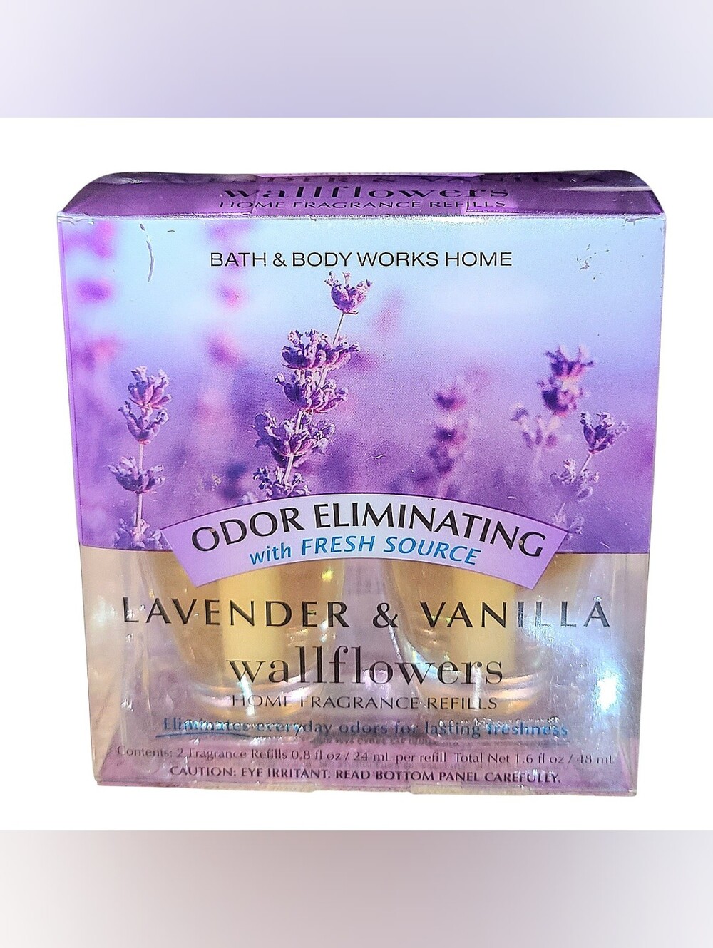 LAVENDER VANILLA HOME FRAGRANCE WALLFLOWERS REFILLS 2-PACK BATH & BODY WORKS